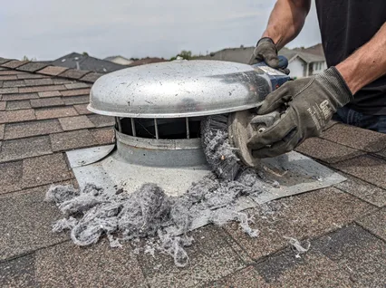 Cleaning Dryer Vent On Roof in Palm Beach Gardens