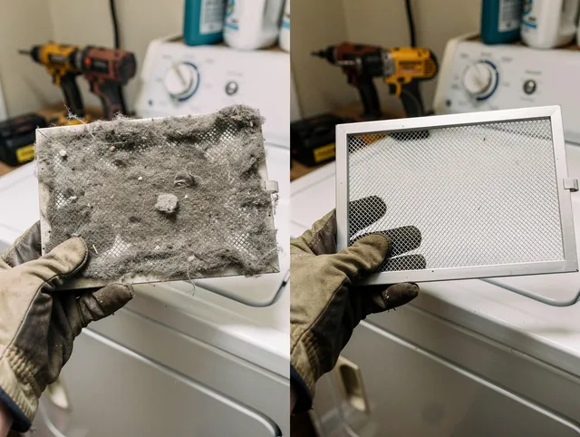 Professional lint trap cleaning by Palm Beach Gardens Dryer Vent Cleaning in Palm Beach Gardens