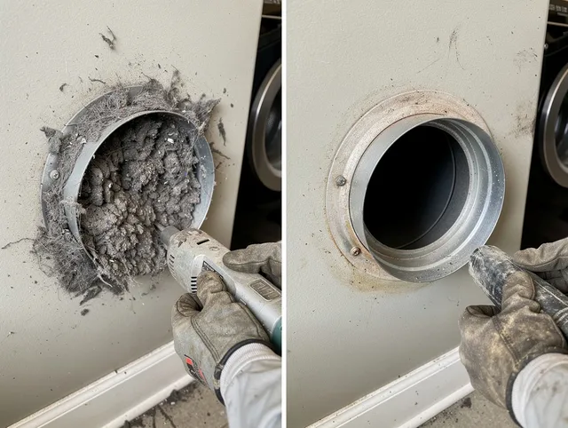 Professional clogged vent cleaning by Palm Beach Gardens Dryer Vent Cleaning in Palm Beach Gardens