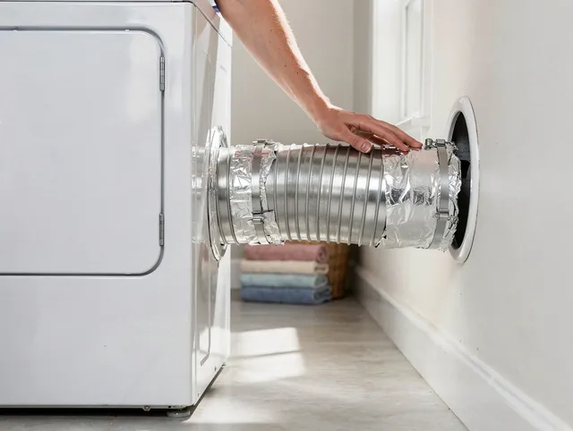 Professional dryer vent hose installation by Palm Beach Gardens Dryer Vent Cleaning in Palm Beach Gardens
